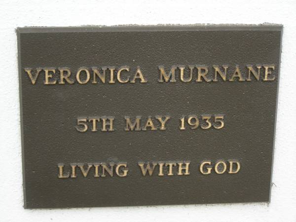 Veronica MURNANE,  | died 5 May 1935;  | Murwillumbah Catholic Cemetery, New South Wales  | 