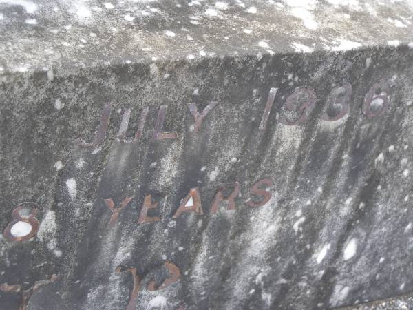 Mary Kathleen ROBERTS,  | died 19 July 1936 aged 18 years;  | Murwillumbah Catholic Cemetery, New South Wales  | 