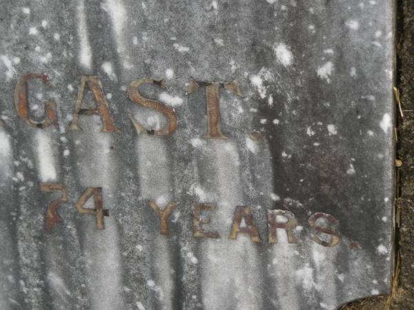 Daniel PENDERGAST,  | died 24 Nov 1933 aged 74 years;  | Murwillumbah Catholic Cemetery, New South Wales  | 