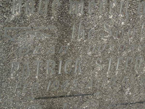 Herbert Patrick Stephen NEIL,  | died 19 Feb 1945 aged 65 years;  | Murwillumbah Catholic Cemetery, New South Wales  | 