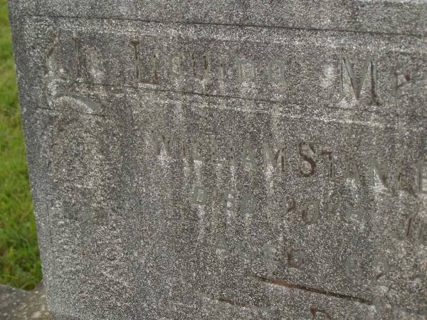 William Stanley COUSINS,  | died 20 July 1948 aged 62 years;  | Murwillumbah Catholic Cemetery, New South Wales  | 