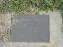 James Edward GILLESPIE,
born 30-1-1917,
died 23-8-1982,
missed by wife Sarah (decd), sons, daughters,
sons-in-law, daughters-in-law & grandchildren;
Murwillumbah Catholic Cemetery, New South Wales