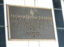 Thomas Skinner DICKSON,
born 18-5-1933 Murwillumbah NSW,
died 18-5-2007 Mt Olivet Hospital Brisbane,
son of Thomas and Amy DICKSON,
remembered by sisters, brother, families & cousins;
Murwillumbah Catholic Cemetery, New South Wales