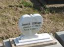 John R. OMEARA,
died 1-7-1967 aged 4 days;
Murwillumbah Catholic Cemetery, New South Wales