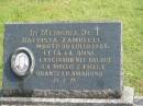 Battista ZAMBELLI,
died 30 July 1966 aged 64 years;
Murwillumbah Catholic Cemetery, New South Wales