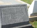 Catherine Elizabeth MCFIE,
died 23 July 1965 aged 90 years;
Murwillumbah Catholic Cemetery, New South Wales