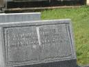 John Joseph PRAGEY,
husband father,
died 18 July 1964 aged 76 years;
Murwillumbah Catholic Cemetery, New South Wales