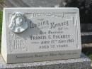 Francis C. FOGARTY,
brother,
died 15 Sept 1963 aged 72 years;
Murwillumbah Catholic Cemetery, New South Wales