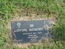 Kathleen May COOK,
died 24 Aug 1991 aged 82 years;
Murwillumbah Catholic Cemetery, New South Wales
