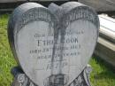Ethel COOK,
mother,
died 28 April 1963 aged 74 years;
Murwillumbah Catholic Cemetery, New South Wales