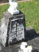 Kathy J. HOGAN,
daughter,
died 11-12-62 aged 2 years;
Murwillumbah Catholic Cemetery, New South Wales