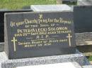 Peter (Aleck) SOLOMON,
died 26 Sept 1962 aged 72 years;
Murwillumbah Catholic Cemetery, New South Wales