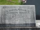 Catherine Veronica (Vera) MCFADDEN,
died 29 Nov 1988 aged 65 years;
Murwillumbah Catholic Cemetery, New South Wales