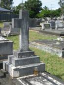 Patrick Joseph MAYE,
husband,
died 4 April 1964 aged 61 years;
Murwillumbah Catholic Cemetery, New South Wales