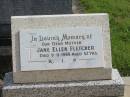Jane Ellen FLETCHER,
mother,
died 9-11-1969 aged 52 years;
Murwillumbah Catholic Cemetery, New South Wales