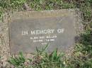 Alma May MILLER,
25-1-1912 - 7-8-1962;
Murwillumbah Catholic Cemetery, New South Wales
