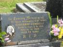 Giovanni ZAMBELLI,
husband father,
born Italy 5-9-1914,
died 16-10-1968 aged 54 years;
Murwillumbah Catholic Cemetery, New South Wales