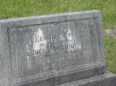 Ethel May HOLMES,
wife,
died 12 July 1960 aged 66 years;
Murwillumbah Catholic Cemetery, New South Wales