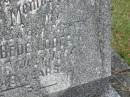 William Bede LODER,
husband father,
died 31 July 1964 aged 49 years;
Murwillumbah Catholic Cemetery, New South Wales