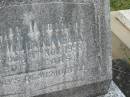 Agnes Melita KINNEALLY,
died 11 Nov 1958 aged 57 years;
Murwillumbah Catholic Cemetery, New South Wales