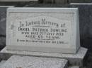 Daniel Patrick DOWLING,
died 27 July 1953 aged 65 years;
Murwillumbah Catholic Cemetery, New South Wales