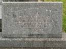 Edward Patrick HOGAN,
brother,
died 7-10-1951 aged 58 years;
Murwillumbah Catholic Cemetery, New South Wales