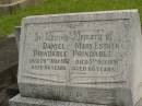 Daniel PRINDABLE,
died 28 May 1961 aged 84 years;
Mary Esther PRINDABLE,
died 5 Oct 1951 aged 66 years;
Murwillumbah Catholic Cemetery, New South Wales
