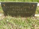 Desmond James ROBERTS,
born 5-11-1947,
died 16-12-1950;
Murwillumbah Catholic Cemetery, New South Wales