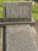 Eliza Agnes,
wife of Thomas Dale KNIGHT,
died 20 May 1944 aged 87 years;
Ivy Agnes,
daughter of Thomas & Eliza KNIGHT,
died 9 April 1892 aged 2 years;
Murwillumbah Catholic Cemetery, New South Wales
