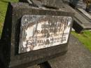 Frank MERRION,
died 8 Oct 1942 aged 66 years;
Nellie MERRON,
died 4 June 1958 aged 84 years;
Murwillumbah Catholic Cemetery, New South Wales