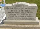 John Stephen ALEXANDER,
born 30 Oct 1927,
died 13 Dec 1938;
Mary Patricia ALEXANDER,
born 26 Sept 1941,
died 19 Aug 1943;
children of W. & G. ALEXANDER;
Murwillumbah Catholic Cemetery, New South Wales