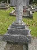 Sophia Susan OCONNOR,
died 14 June 1940 aged 70 years;
Gerald Charles OCONNOR,
died 15 Oct 1950 aged 74 years;
Murwillumbah Catholic Cemetery, New South Wales