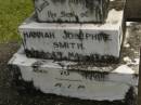 Hannah Josephine SMITH,
died 10 May 1936 aged 70 years;
Murwillumbah Catholic Cemetery, New South Wales