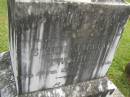Ethel Lillian TWOHILL,
wife mother,
died 2 Feb 1935 aged 35 years;
Murwillumbah Catholic Cemetery, New South Wales
