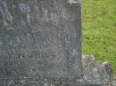 Ivy Margaret,
daughter of A.E. & D.F. TWOWHILL,
died 4 June 1943 aged 8 years;
Murwillumbah Catholic Cemetery, New South Wales