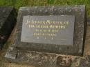 Eva Louisa WITHERS,
died 15-8-1973 aged 83 years;
Murwillumbah Catholic Cemetery, New South Wales