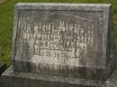 Mary Margaret ALEXANDER,
died 24 April 1962 aged 77 years;
Murwillumbah Catholic Cemetery, New South Wales