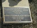 Charles Theodore JERVIS
14-1-1967
aged 43
Linda Elizabeth Etta HELTON
b: 29-09-1894
d: 29-5-1984
aged 89
Mutdapilly general cemetery, Boonah Shire
