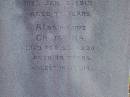 Peter P. BUNDESEN,
died 9 Jan 1915 aged 74 years;
Christina,
died 29 Feb 1920 aged 75 years,
wife;
Nikenbah Aalborg Danish Cemetery, Hervey Bay
