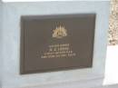 H.E. HERSE,
died 23 Feb 2005 aged 91 years;
Nobby cemetery, Clifton Shire
