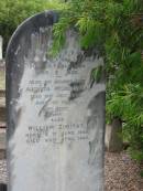 Theorore ZIMITAT
B: 18 Jan 1852?
D: 25 Jul 1924
aged 72
wife
Augusta Wilhelmina
D: 21 Jul 1949
aged 93
William ZIMITAT
B: 28 Jun 1895
D: 24 Apr 1899
Nundah German Station Cemetery: (AlburyBridges relatives)