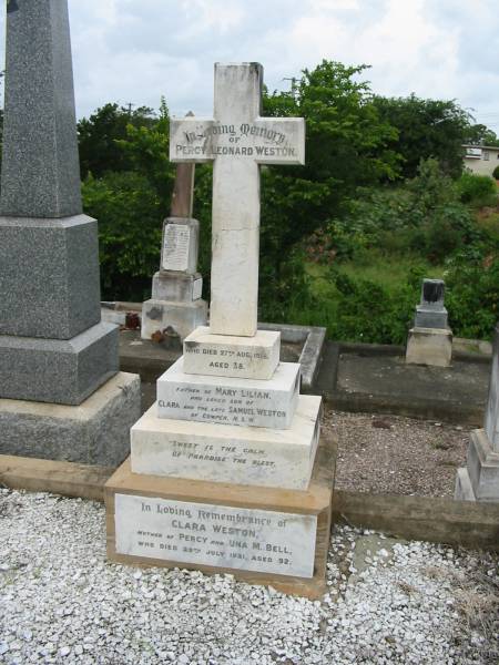 Nundah / German Station Cemetery:  | Percy Leonard Weston  |   |   | 