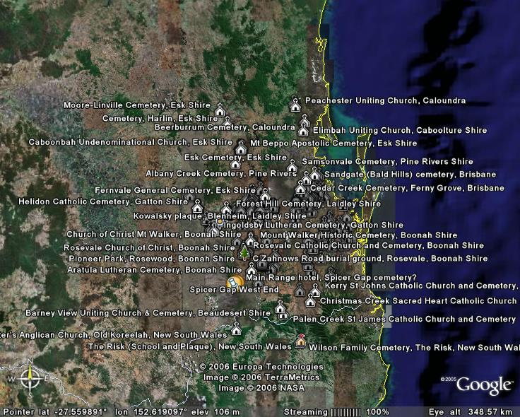 Locations

        of Brisbane / South East Queensland cemeteries in photo

        collection