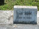John DEVENNEY,
born Country Donegal Ireland,
died 6 Sept 1914 aged 78 years;
Ellen, wife,
died 8-8-1925;
John, son,
died 24-4-1937;
Henry, son,
died 11-6-1953;
St James Catholic Cemetery, Palen Creek, Beaudesert Shire