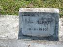 John DEVENNEY,
born Country Donegal Ireland,
died 6 Sept 1914 aged 78 years;
Ellen, wife,
died 8-8-1925;
John, son,
died 24-4-1937;
Henry, son,
died 11-6-1953;
St James Catholic Cemetery, Palen Creek, Beaudesert Shire