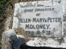 baby daughter of Helen-Mary & Peter MOLONEY,
born 12-11-72;
St James Catholic Cemetery, Palen Creek, Beaudesert Shire