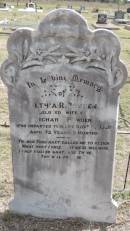 Bethia R BOWDEN
d: 1 Nov 1920 aged 72 years, 9 Months
wife of Richard BOWDEN
Peak Downs Memorial Cemetery Capella Cemetery
