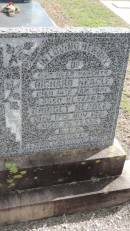 Richard NEAGLE
d: 14 Jan 1941 aged 81?
Brigget NEAGLE
d 17 Nov 1951
aged 79
Peak Downs Memorial Cemetery Capella Cemetery