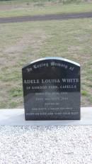 Adele Louisa WHITE
(of Gordon Park, Capella)
b: 27 Aug 1934
d: 16 Sep 2014
sister of Ben WHITE and Helen PALFREY
Peak Downs Memorial Cemetery Capella Cemetery