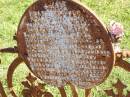 
Carl F.W. PARCHERT,
born 29 Apr 1863,
died 14 March 1905;
Pimpama Island cemetery, Gold Coast
